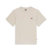 Crème Katoenen Jersey T-shirt Dickies , Beige , Heren