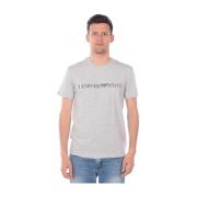 Casual Logo Print Tee Emporio Armani , Gray , Heren