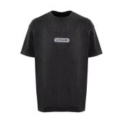 Flames Logo T-Shirt Zwart Givenchy , Black , Heren