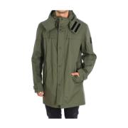 Afneembare capuchon parka - Groen Strellson , Green , Heren