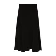 Rok met stiksels Jil Sander , Black , Dames