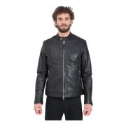 Leather Jackets BomBoogie , Black , Heren