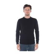 Wollen Sweater Pullover Daniele Alessandrini , Black , Heren