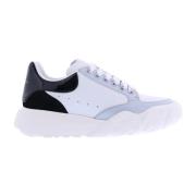 Dames New Court Sneaker Wit/Grijs/Zw Alexander McQueen , White , Dames