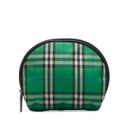 Pre-owned Canvas pouches Burberry Vintage , Green , Dames
