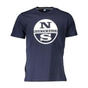 Logo Print T-shirt - Les Bleus North Sails , Blue , Heren
