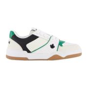Heren Spiker Sneakers Wit /Groen Dsquared2 , White , Heren
