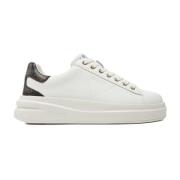 Lage leren sneakers - Wit Blancs Guess , White , Dames