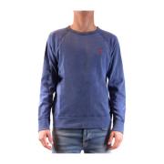 Sky Blue Katoenen Sweatshirt Ss22 Ralph Lauren , Blue , Heren