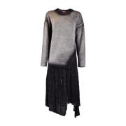 Grijze Jurk voor Vrouwen Aw23 Diesel , Gray , Dames