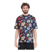 NBA All Over Print T-shirt New Era , Multicolor , Heren