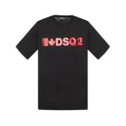 T-Shirts Dsquared2 , Black , Heren