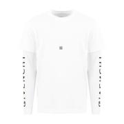 Heren Cut & Layer T-Shirt Wit Givenchy , White , Heren