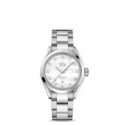 Co-Axial Chronometer Witte Wijzerplaat Staal Omega , Gray , Dames