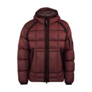 Rode Shell Hooded Down Jas C.p. Company , Red , Heren