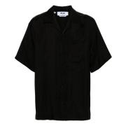 Short Sleeve Shirts Msgm , Black , Heren