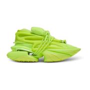 Eenhoorntrainers in neopreen en rubber gecoat leer Balmain , Yellow , ...