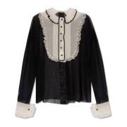 Zijden overhemd Dolce & Gabbana , Black , Dames