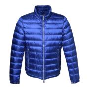 Down jacket in electric blue nylon Baldinini , Blue , Heren