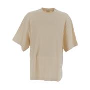 Klassieke Katoenen T-shirt Burberry , Beige , Heren