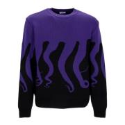 Original Jumper Zwart/Paars Streetwear Octopus , Purple , Heren