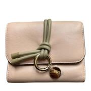 Pre-owned Leather wallets Chloé Pre-owned , Pink , Dames