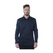 Basic Shirt Daniele Alessandrini , Blue , Heren