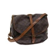 Pre-owned Canvas shoulder-bags Louis Vuitton Vintage , Brown , Dames