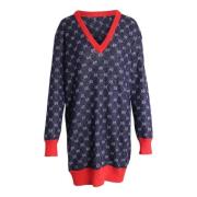 Pre-owned Wool dresses Gucci Vintage , Blue , Dames