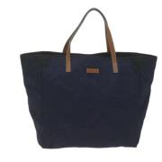 Pre-owned Canvas totes Gucci Vintage , Blue , Dames