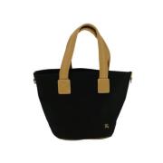 Pre-owned Canvas handbags Burberry Vintage , Black , Dames