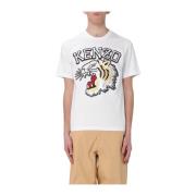 Beige Korte Mouw T-shirts en Polos Kenzo , Beige , Heren