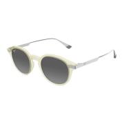 Momi Gs622-21 Shiny Trans Yellow w/Silver Sunglasses Maui Jim , Gray ,...