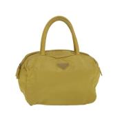 Pre-owned Nylon handbags Prada Vintage , Yellow , Dames