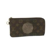 Pre-owned Coated canvas wallets Louis Vuitton Vintage , Brown , Dames