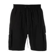 Zwarte Cargo Shorts Represent , Black , Heren