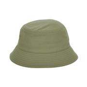 Hunter Green Cotton Bucket Hat Burberry , Green , Unisex
