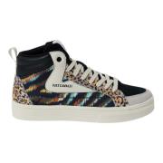 Fantasy Print Hoge Top Sneakers Just Cavalli , Multicolor , Dames