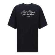 Zwart Katoenen Jersey Logo T-shirt Axel Arigato , Black , Heren