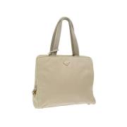 Pre-owned Nylon handbags Prada Vintage , Beige , Dames