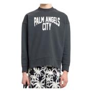 Sweatshirts Palm Angels , Gray , Heren