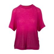 Fuchsia Ombre T-Shirt Top Daniele Fiesoli , Pink , Dames