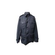 Pre-owned Cotton outerwear Burberry Vintage , Blue , Dames