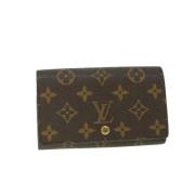 Pre-owned Coated canvas wallets Louis Vuitton Vintage , Brown , Dames