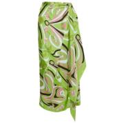 Pre-owned Silk bottoms Emilio Pucci Pre-owned , Green , Dames