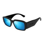 Kupale B639-02 Shiny Black Sunglasses Maui Jim , Black , Unisex