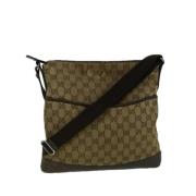 Pre-owned Canvas gucci-bags Gucci Vintage , Beige , Dames