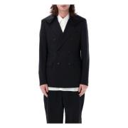 Afneembare Grote Kraag Double-Breasted Blazer Comme des Garçons , Blac...