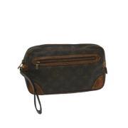 Pre-owned Canvas clutches Louis Vuitton Vintage , Brown , Dames