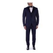 Single Breasted Suits Tagliatore , Blue , Heren